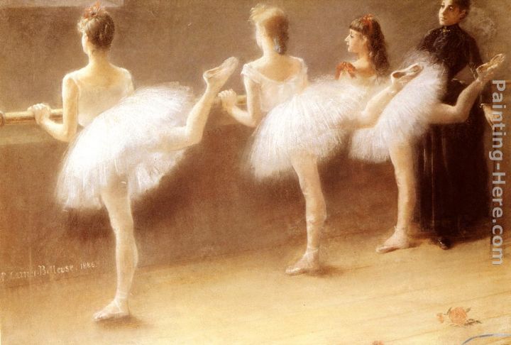 At The Barre painting - Pierre Carrier-Belleuse At The Barre art painting
